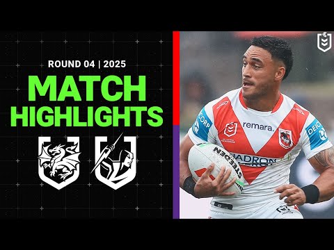 NRL Highlights | NRL Match Highlights 2025 | Dragons v Storm | Round 4