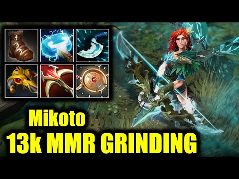 🔥 13k MMR GRINDING - Mikoto - Windranger - 25 Kills - Dota 2 Pro Game Highlights