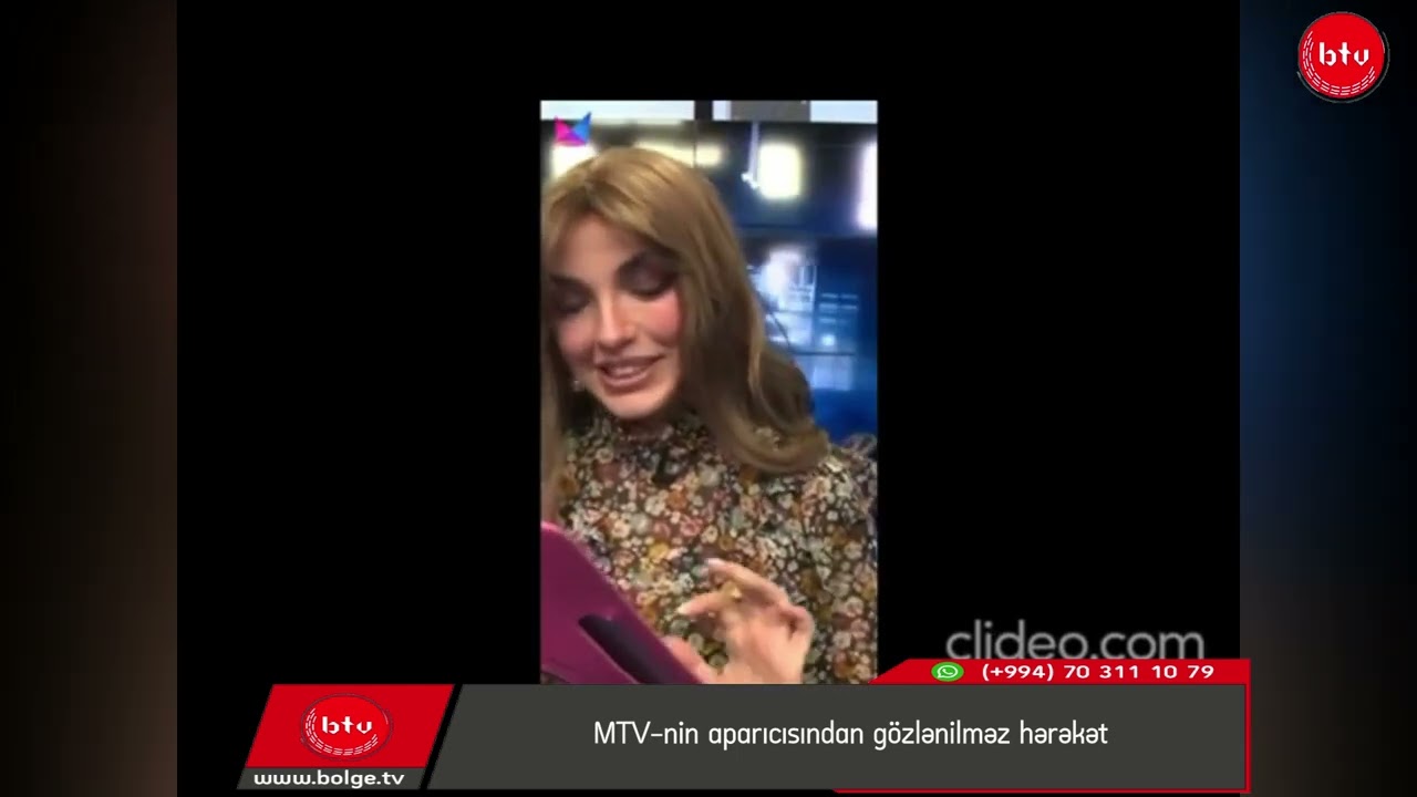 MTV-nin aparıcısından gözlənilməz hərəkət
