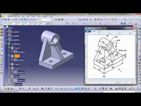 CATIA V5 tutorial | Part modeling