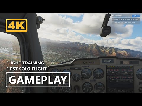 MSFS Gameplay 4K | Microsoft Flight Simulator - FIRST SOLO FLIGHT [GeForce RTX 3070]