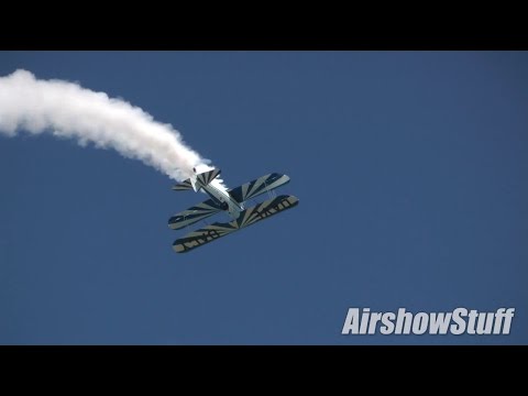 Dave Dacy Stearman Aerobatics - Wings Over Waukegan Airshow 2014