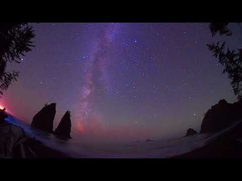 Rialto Beach Milky Way Time Lapse