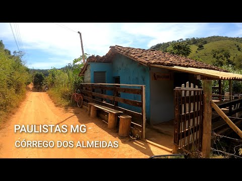 INTERIOR DE MINAS | CÓRREGO DOS ALMEIDAS, MUNICÍPIO DE PAULISTAS MG, PASSEIO PELA ZONA RURAL (MOTO)