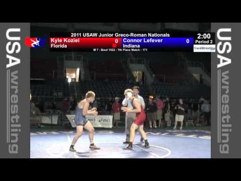 Junior Greco 7th 171   Kyle Koziel FL vs  Connor Lefever IN