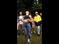 Woman has some crazy dancing moves 