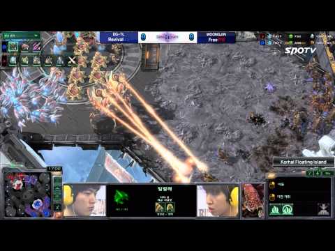 [0513] Revival(EG-TL) vs Free(Woongjin) 1SET Korhal Floating Island - Stracraft