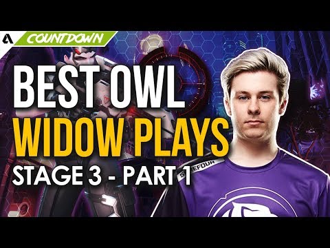 Best OWL Widowmaker Plays Overwatch League Stage 3 - Pt.1