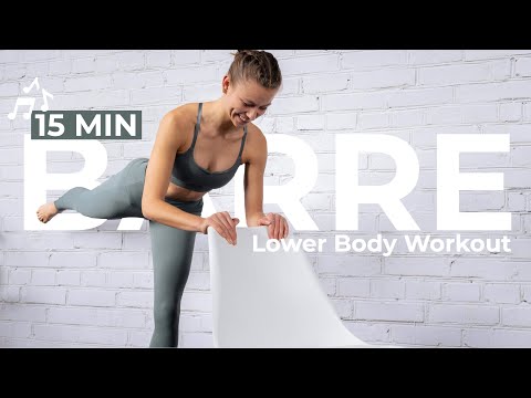 15 MIN BARRE WORKOUT - Standing Lower Body Workout to the Beat ♫