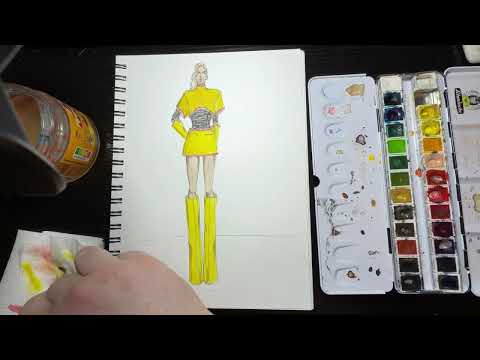 Fashion Illustration Drawing Process