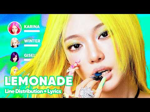 aespa - LEMONADE (Line Distribution + Lyrics Karaoke) PATREON REQUESTED