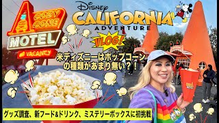 A FUN DCA DAY！ポップコーン調査第２弾！🍿✨カーズエリアの新ドリンク、アベンジャーキャンパスで新しいフード試したり、グッズ調査したりとゆったりDAY VLOG！