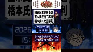 国民民主党代表選玉木雄一郎氏約4倍差の圧勝で橋本幹彦氏を破り再選
