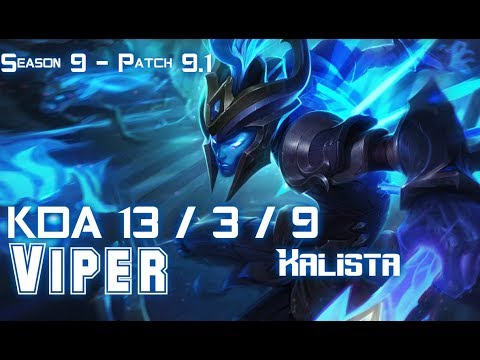 Viper KALISTA vs CASSIOPEIA Bot - Patch 9.1 KR Ranked