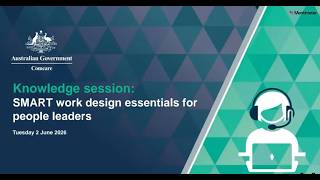 SMART work design essentials for people leaders