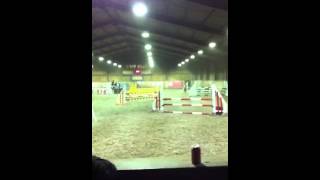 Me jumping mikey novice(2ft6-2ft9) at mascals and a fall