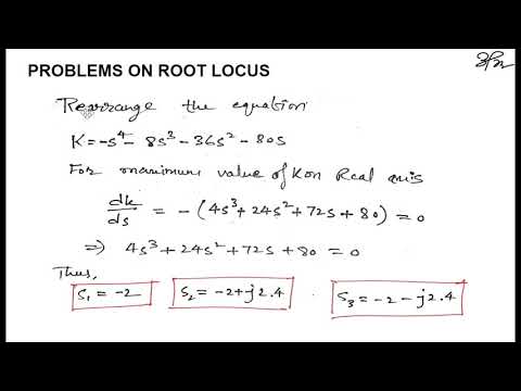 Lecture 6 : Problems on Root Locus - II (Linear Control Systems)