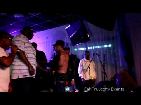 Tyga Tyga & Mack Maine @ Blue Door Lounge doing Pt. 3 of Young Money Takeover