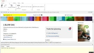 Extracting exhibitor company name and website from interpack.com | WebHarvy
