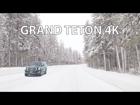 Grand Teton National Park 4K - Scenic Drive - Wyoming USA