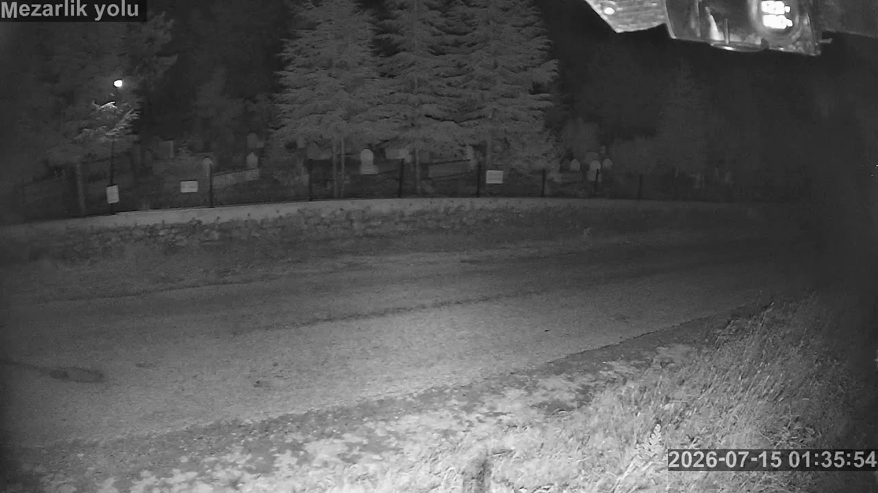 Live webcam view of Pınarbeyli Cemetery Road View