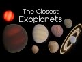 A Tour Of The Closest Exoplanets