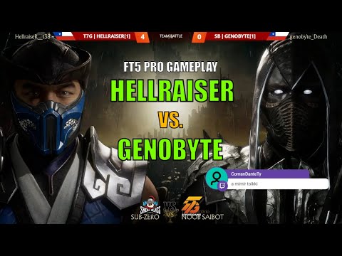 HELLRAISER VS GENOBYTE FT5 - SUB ZERO VS NOOB SAIBOT  - SNOWBLAZE VS TOPSIETEGAMES MK11 ULTIMATE