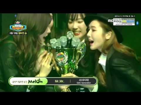 140319 SNSD No 1 winer & Encore  @Show Champion