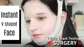 How to get a Instant V-Shaped Face - Lifting Mask Testing