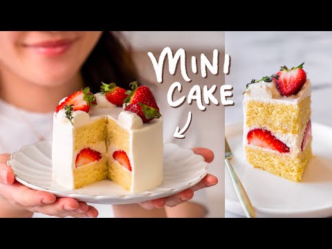 a mini strawberry shortcake...for one person!