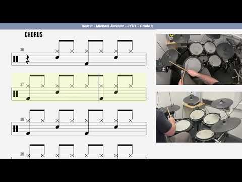 🥁 How To Play - Beat It   Michael Jackson   JYDT   Grade 2