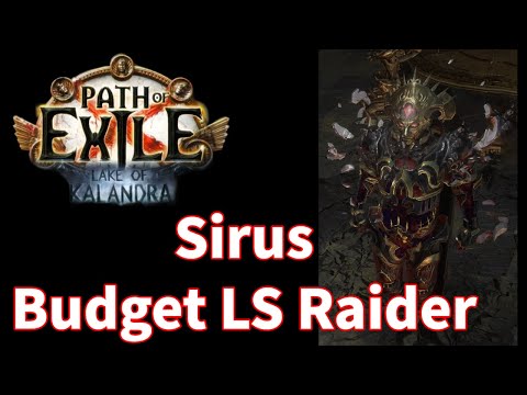Sirus showcase on budget Lightning Strike Raider - Path of Exile Lake of Kalandra POE 3.19