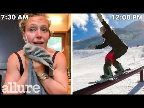 A Snowboarder's Entire Routine, from Waking Up to Hitting The Slopes | Allure