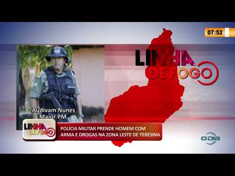 LINHA DE FOGO 20 01 2020 POLíCIA MILITAR PRENDE HOMEM COM ARMA E DROGAS NA ZONA LESTE DE TERESINA