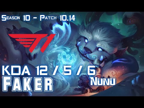 T1 Faker NUNU vs ZOE Mid - Patch 10.14 KR Ranked