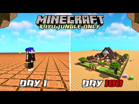 100 Days in Minecraft but Wood Jungle only
