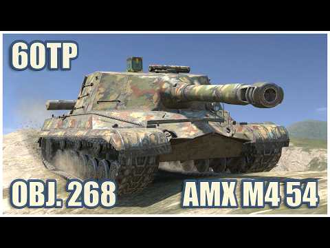 Object 268, 60TP & AMX M4 54 • WoT Blitz Gameplay