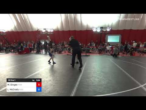 31 Kg Rr Rnd 1 - Max Dinges, Pennsylvania Vs Leighton McCrady, Sebolt Wrestling Academy