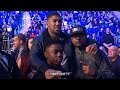 ANTHONY JOSHUA TELLS YOUNG BOXER "YOU HAVE A BIG FUTURE" US FANS WELCOME AJ TO MSG!