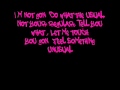 Unusual Lyrics- Trey Songz Ft. Drake