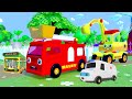 Wheels on the Bus Dance Party 2 - Fun Cars Cartoons For Kids - Nursery Rhymes & Kids Songs