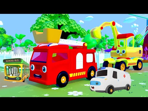 Wheels on the Bus Dance Party 2 - Fun Cars Cartoons For Kids - Nursery Rhymes & Kids Songs