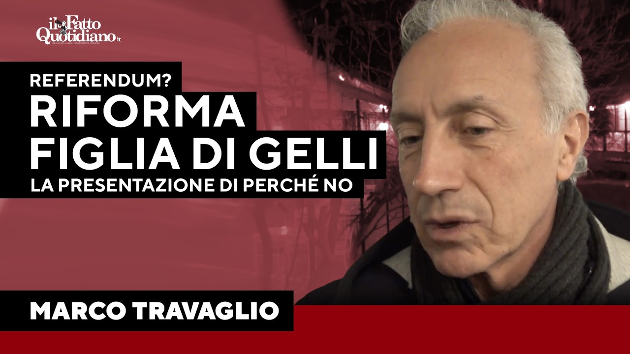 "Riforma berlusconiana che ha come padre nobile Licio Gelli": Travaglio presenta Perché No