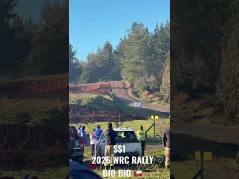 Impresionante salto WRC Rally Chile Biobío 2026 SS1 1st rallycar. Rere Camp. #wrc #rally #rallychile