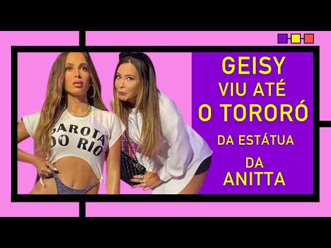 Geisy Arruda visits museum with Anitta statue: 'I poked his ass' | Cuts from Central Splash