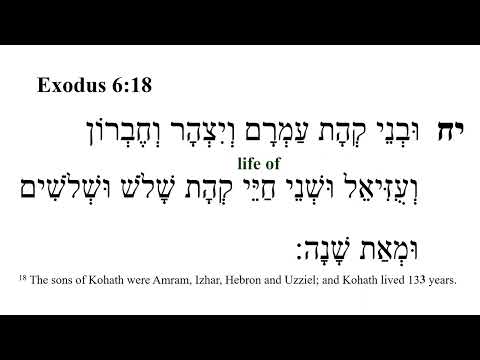 Exodus 6 -- Hebrew Bible Speaker with English Captions