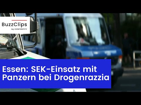 Essen: SEK-Einsatz mit Panzern bei Drogenrazzia