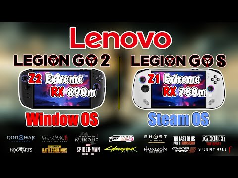 Legion Go 2 Z2 Ex Win Os Vs Legion Go S Z1 Ex Steam OS Test 15 Game Low Setting TDP 30W