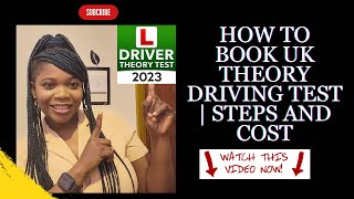 HOW TO BOOK UK THEORY DRIVING TEST ONLINE | STEPS AND COST