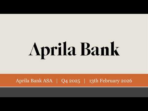 Aprila Bank ASA - Q4 2025 Webcast